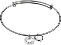 Hot Diamonds Oceľový náramok Emozioni Silver Bangle DC107