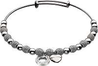 Hot Diamonds Oceľový náramok Emozioni Silver Ula Bangle DC097