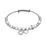 Hot Diamonds Oceľový náramok Hot Diamonds Emozioni Faux Mother of Pearl DC129