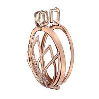 Hot Diamonds Prívesok Emozioni Rinscita Rose zlaté Plated Coin Keeper EK038