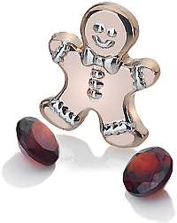Hot Diamonds Bronzový element perníček s granátmi Anais AC107