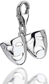 Hot Diamonds Prívesok Hot Diamonds Smooth Theatre Mask DT275