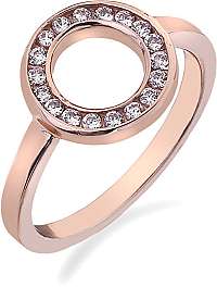 Hot Diamonds Prsteň Emozioni Saturno Rose Gold ER002 58 mm