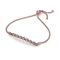 Hot Diamonds Ružovo pozlátený štýlový náramok Emozioni Luminoso EB073