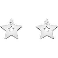 Hot Diamonds Strieborné hviezdičkové náušnice s pravými diamantmi Amulets DE587