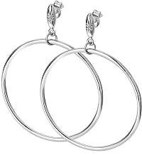 Hot Diamonds Strieborné kruhové náušnice s diamantmi Hoops DE630