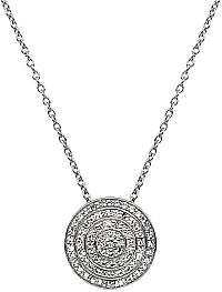 Hot Diamonds Strieborný náhrdelník s pravým diamantom Flora DP719 (retiazka, prívesok)