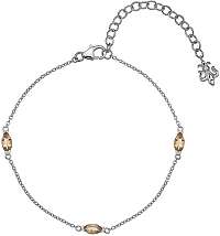 Hot Diamonds Strieborný náramok pre narodené v novembri Anais Citrine AB011