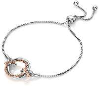 Hot Diamonds Strieborný náramok s pravým diamantom Jasmine RG DL593