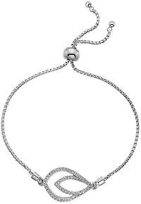 Hot Diamonds Strieborný náramok s pravým diamantom Lily DL592