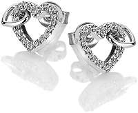 Hot Diamonds Trblietavé náušnice s pravým diamantom Flora DE605