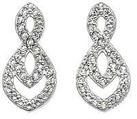 Hot Diamonds Trblietavé náušnice s pravým diamantom Lily DE609