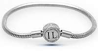 Infinity Love Strieborný náramok na korálky a prívesky HC-371-kompatibilný s Pandora 20 cm