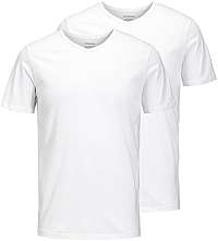 Jack&Jones 2 PACK - pánske tričko JACBASIC 12133914 White S