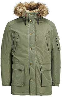Jack&Jones Pánska bunda Jorlatte Parka Jack et Dust y Olive S