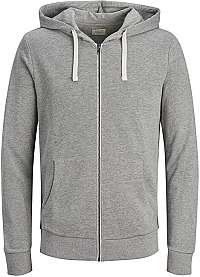 Jack&Jones Pánska mikina JJEHOLMEN 12136884 Light Grey Melange M