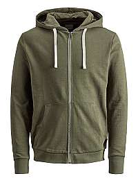 Jack&Jones Pánska mikina JJEHOLMEN 12136884 Olive Night M