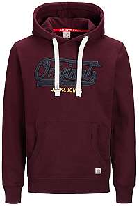 Jack&Jones Pánska mikina Jorfara Sweet Hood Port Royale XXL