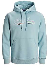 Jack&Jones Pánska mikina JORFRANCO Sweat HOOD Forget-me-not L