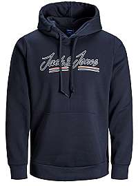 Jack&Jones Pánska mikina JORFRANCO SWEAT HOOD Navy Blaze r S