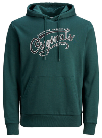 Jack&Jones Pánska mikina JORRAFAEL SWEAT HOOD Sea Moss L