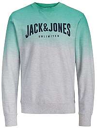 Jack&Jones Pánska mikina Unlimited Sweat Crew Neck White Melange Reg M