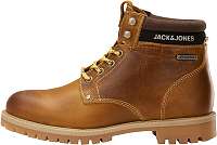 Jack&Jones Pánske členkové topánky JFWSTATTON LEATHER RESIST HONEY