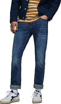 Jack&Jones Pánske džínsy Slim Fit JJITIM 12146384 Blue Denim