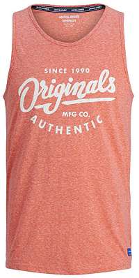 Jack&Jones Pánske tielko Jorquinn Tank Top Persimmon XL