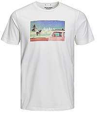 Jack&Jones Pánske tričko Jorhotel Tee Ss Crew Neck Cloud Dancer S