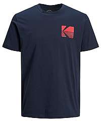 Jack&Jones Pánske tričko Jorsnap Tee Ss Crew Neck Slim Total Eclipse M