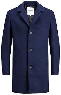 Jack&Jones Pánsky kabát JORBLINDERS WOOL COAT Navy Blaze r L