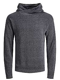 Jack&Jones Pánsky sveter JORERIC KNIT HOOD Silver Birch S