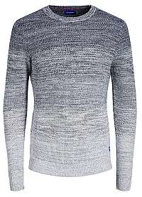 Jack&Jones Pánsky sveter JORFAME KNIT NECK Navy Blaze r S