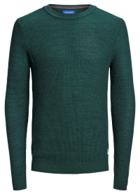 Jack&Jones Pánsky sveter JORFAME KNIT NECK Sea Moss L