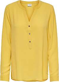 Jacqueline de Yong Dámska blúzka JDYTRACK L / S Blouse WVN Noosa Mist ed Yellow