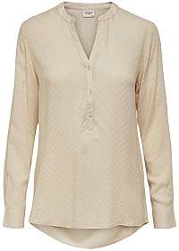 Jacqueline de Yong Dámska blúzka Yana L / S V-Neck Top Wvn Exp Shell