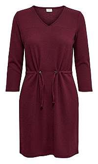 Jacqueline de Yong Dámske šaty JDYDAKOTA 3/4 DRESS JRS Windsor Wine M