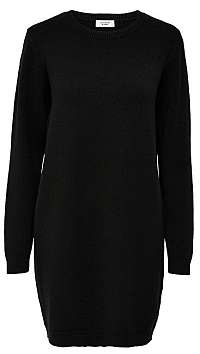 Jacqueline de Yong Dámske šaty JDYMARCO L/S DRESS KNT NOOS Black L