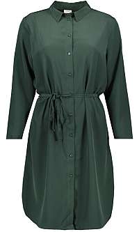 Jacqueline de Yong Dámske šaty JDYPAX Treats 7/8 SHIRT DRESS WVN Scarab