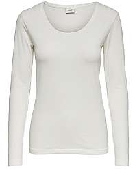 Jacqueline de Yong Dámske tričko JDYAVA L / S TOP JRS Noosa Cloud Dancer XL