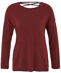 Jacqueline de Yong Dámsky sveter JDYCASSIE 7/8 PULLOVER KNT Russet Brown S