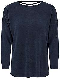 Jacqueline de Yong Dámsky sveter JDYCASSIE 7/8 PULLOVER KNT Sky Captain L