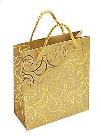 JK Box Zlatá darčeková taška MV-5 / AU