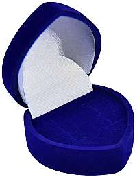 JK Box Modrá darčeková krabička na náušnice Srdce F-75 / NA / A14