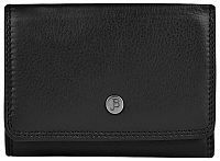 JustBag Dámska kožená peňaženka16 Black