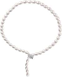 JwL Luxury Pearls Luxusný perlový náhrdelník so zirkónmi JL0596