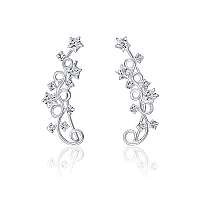 JwL Luxury Pearls Nádherné pozdĺžne náušnice s kryštálmi JL0611