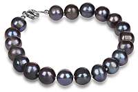 JwL Luxury Pearls Náramok z pravých modrých perál JL0360