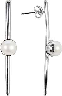 JwL Luxury Pearls Originálne strieborné náušnice s pravou perlou JL0464